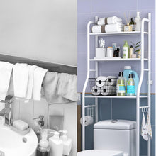 Multi Layer Toilet Storage Rack Metal Bathroom Laundry Room Basin Floor Stand