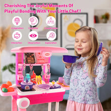 Kitchen Set Kids with Suitcase Role Play Cooking Toy for Girls & Boys (3+)