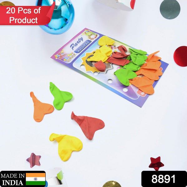 Heart shaped balloons Kinds of Rainbow Party Latex Balloons (20 Pcs Set)