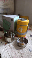 HEAVY LEAK-PROOF STAINLESS STEEL LUNCH BOX/ TIFFIN BOX, 2 COMPARTMENT